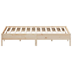 Acheter Vidaxl Cadre de lit 200x200 cm bois de pin massif