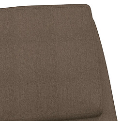 vidaXL Chaise de relaxation Taupe Tissu pas cher