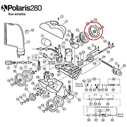 Pneu blanc de rechange pour polaris 180/280/380 - c10 - POLARIS