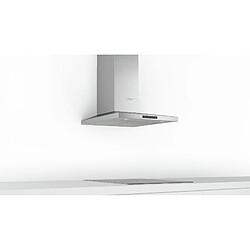 Hotte décorative murale 60cm 62db 610m3/h inox - dwq66dm50 - BOSCH pas cher