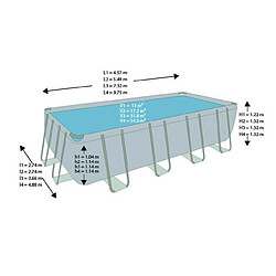 Avis Piscine tubulaire rectangulaire ultra silver intex 549 x 274 x 132 cm