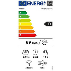 Lave-linge hublot 7kg 1400 tours/min - mtwe71483wfr - INDESIT