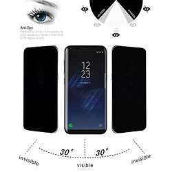 Acheter Wewoo Verre trempé pour Samsung Galaxy S8 + / G9550 0.3mm 9 H Surface Dureté 3D Incurvé Intimité Anti-reflets Plein écran En Protecteur D'écran