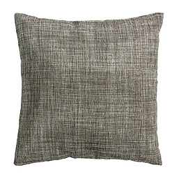 Thedecofactory LINX - Coussin effet chiné métallisé marron 40x40