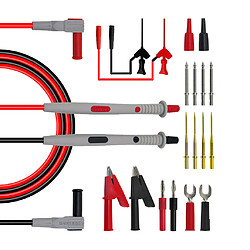 Kit de 3 sondes de câble de test de multimètre multimètre multi-mètre banane p1503d