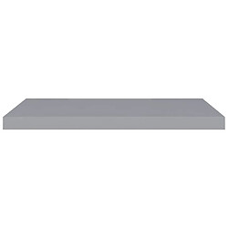 Acheter Maison Chic Lot de 2 Étagères murales,Étagère Rangement flottate gris 80x23,5x3,8 cm MDF -MN33875