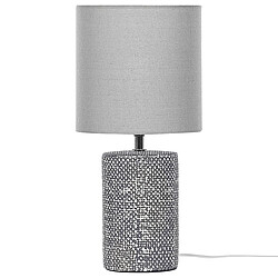 Acheter Beliani Lampe à poser en céramique gris IDER