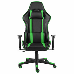 Maison Chic Chaise de jeu, Chaise gaming pivotante, Fauteuil gamer d'ordinateur,Chaise de Bureau Vert PVC -GKD15299