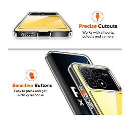 Avis Htdmobiles Coque pour Xiaomi Redmi K70E 5G / Poco X6 Pro 5G - housse etui silicone gel fine + verre trempe - TRANSPARENT TPU