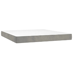 Maison Chic Matelas de lit à ressorts ensachés, Matelas doux Gris clair 160x200x20 cm -GKD33936