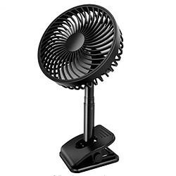 Avis JJBRDZ-Ventilateur Télescopique à Clip à Piles-Ventilateur de Bureau Portable Silencieux pour le Bureau, les Voyages, la Maison, Rotation à 360 degrés