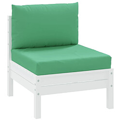 Avis Maison Chic Lot de 2 Coussins Confort,Coussins de palette vert tissu oxford -GKD75569