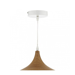 Avis Luminaire Center Suspension Gaucho verre blanc et bois 1 ampoule