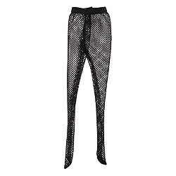 Acheter 1/6 Collant Femme Bas De Soie Pantalon Pour Figurine 12 '' Noir