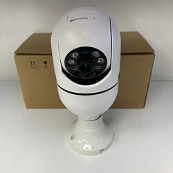 Webcam 360 degrés Panoramique Caméra de surveillance de capuchon de lampe Maison sans fil WiFi HD Moniteur à distance pour téléphone portable pas cher