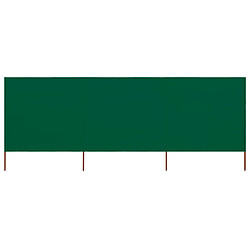 vidaXL Paravent 3 panneaux Tissu 400 x 80 cm Vert