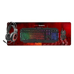 Mars Gaming MCPRGB2FR clavier USB AZERTY Français Noir