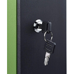 Helloshop26 Boîte aux lettres murale moderne en acier bicolore design 35 cm noir vert 13_0000471_2