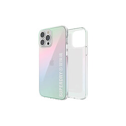 Superdry Coque pour Apple iPhone 13 Pro Max Collection Snap Case Clear en TPU Multicolore