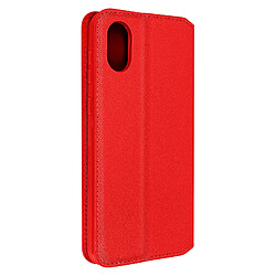 Avizar Housse Samsung Galaxy A03 Core Portefeuille Fonction Support Vidéo rouge