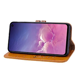 Acheter Wewoo étuis en cuir Coque Housse Etui à rabat horizontal de texture Business Style Oil pour Galaxy S10 E, avec support, logements pour cartes et portefeuille (Marron)