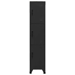 vidaXL Armoire à casiers Noir 38x45x180 cm Acier