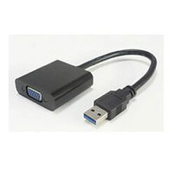 Disney Adapter USB3.0 - VGA M-F Black Max. 1920x1080p support Win 7/8/8.1/10