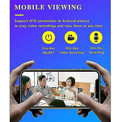 Acheter Chrono Caméra cachée Caméra de surveillance Full HD 1080P, caméra de sécurité d'enregistrement vidéo/audio-8Go(Noir)