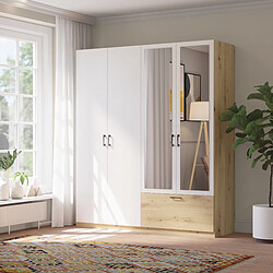 Abiks Meble Armoire Ivo 4D1S L avec portes battantes