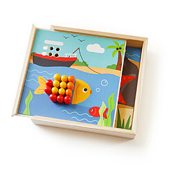 Bigjigs Toys Peg de bord de mer Impression rigide