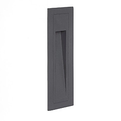 Acheter Ledkia Balise Murale Extérieure LED Encastrable Anthracite Lane 3W Anthracite