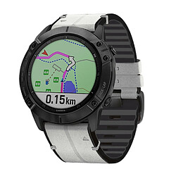 Bracelet en PU + silicone Surface de 26 mm gris clair pour votre Garmin Watch