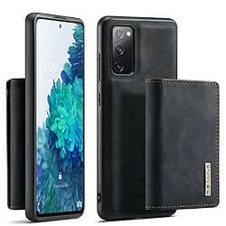 Dg.Ming Coque en TPU + PU magnétique avec béquille à trois volets noir pour votre Samsung Galaxy S20 FE/S20 Fan Edition/S20 FE 5G/S20 Fan Edition 5G