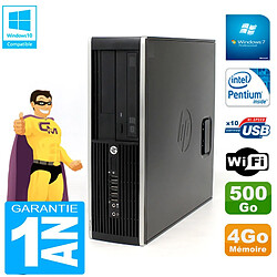 PC HP Compaq Pro 6200 SFF Intel G840 RAM 4Go 500 Go Graveur DVD Wifi W7 - Occasion