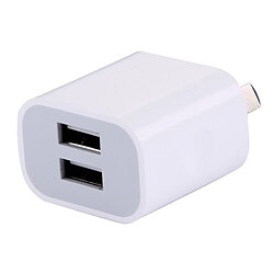 Acheter Wewoo Pour iPhone, Galaxy, Huawei, Xiaomi, blanc LG, HTC et autres Smartphones, Dispositifs Rechargeables, AU Plug 5V 2A Haute Compatibilité 2 Ports USB Chargeur,