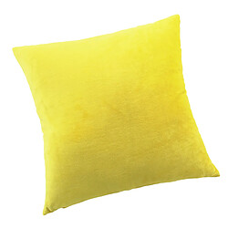 housse de coussin décorative housse de coussin en velours taie d'oreiller jaune 60 x 60 cm