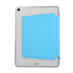 Avis Wewoo Housse Étui Coque en cuir PU pour iPad Pro 11 pouces 2018avec support multifonctions et fonction Veille / Réveil Lake Blue