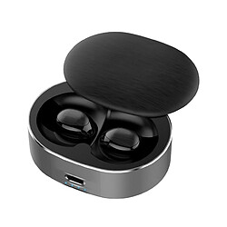 Wewoo Mini écouteur stéréo Bluetooth V5.0 avec réduction de bruit portable boîtier charge à rotation 360 degrés (noir)