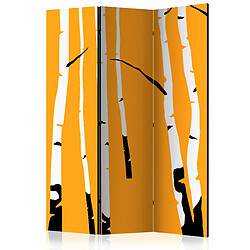 Artgeist Birches on the Orange Background