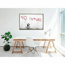 Paris Prix Affiche Murale Encadrée Banksy No Future 90 x 60 cm Or