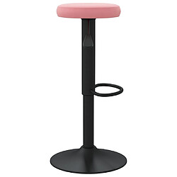 Avis vidaXL Tabourets de bar lot de 2 rose velours