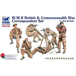 Bronco Models Figurine Mignature W.w.ii British & Commonwealth War Correspondent Set