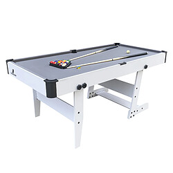 Avis Cougar Hustle XL Table de Billard, Table Billard ConVERTible | Billard sur Table, Pliable 6ft BLANC / gris pour l'intérieur | Billard Pliable Accessoires inclus - 182,9 x 91,4 x 78,7 cm - 40kg