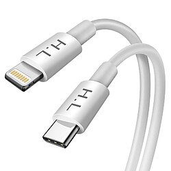 Avizar Câble Lightning vers USB Type C Power Delivery 18W Charge Synchronisation Blanc