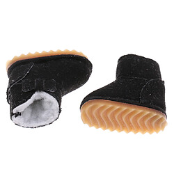 mode bowknot neige bottes chaussures pour 12 '' blythe poupées vêtements noir pas cher