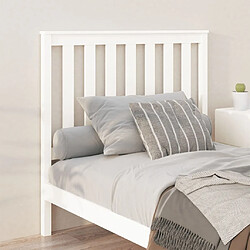 Avis Maison Chic Tête de lit moderne pour chambre - Décoration de lit Blanc 106x6x101 cm Bois massif de pin -MN88580