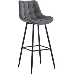 Acheter Non Tabouret de bar Dartford velours