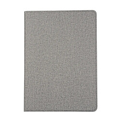 Wewoo Housse Étui Coque Etui de protection en TPU pour iPad 10.2 Voltage Craft Cloth avec support Gris