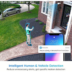 Avis REOLINK Caméra de Surveillance 4K Extérieure -RLK8-810B4-A -Kit Vidéo Surveillance avec 8CH 2To NVR et Caméra IP PoE 4X 8MP, Détection de Personne et Véhicule