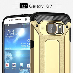 Wewoo Coque renforcée or pour Samsung Galaxy S7 / G930 Armure Tough TPU + PC Combinaison pas cher